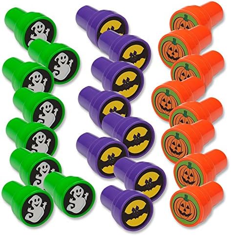 Halloween Stamps; Includes: Bats, Ghosts, Pumpkins Pack of 24 image 2