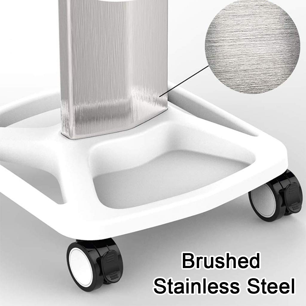 Carro de Belleza, Carro con Ruedas para Salón, Soporte para Carro, Bandeja para Instrumentos de Belleza, Bloqueo de 360 ​​°, Carga Máxima 50kg