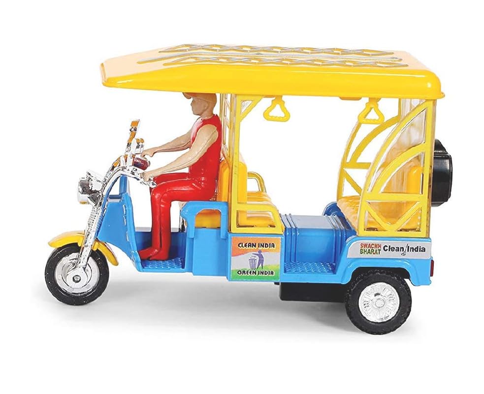 Cube Play Pull Back Auto Rickshaw Toys for Kids|Auto Toy for Kids|3 Wheeler|Autorickshaw Tricycle Vehicle Toys for Kids with a Driver (Blue) (B0DFTLMPVZ) Amazon Price History, Amazon Price Tracker