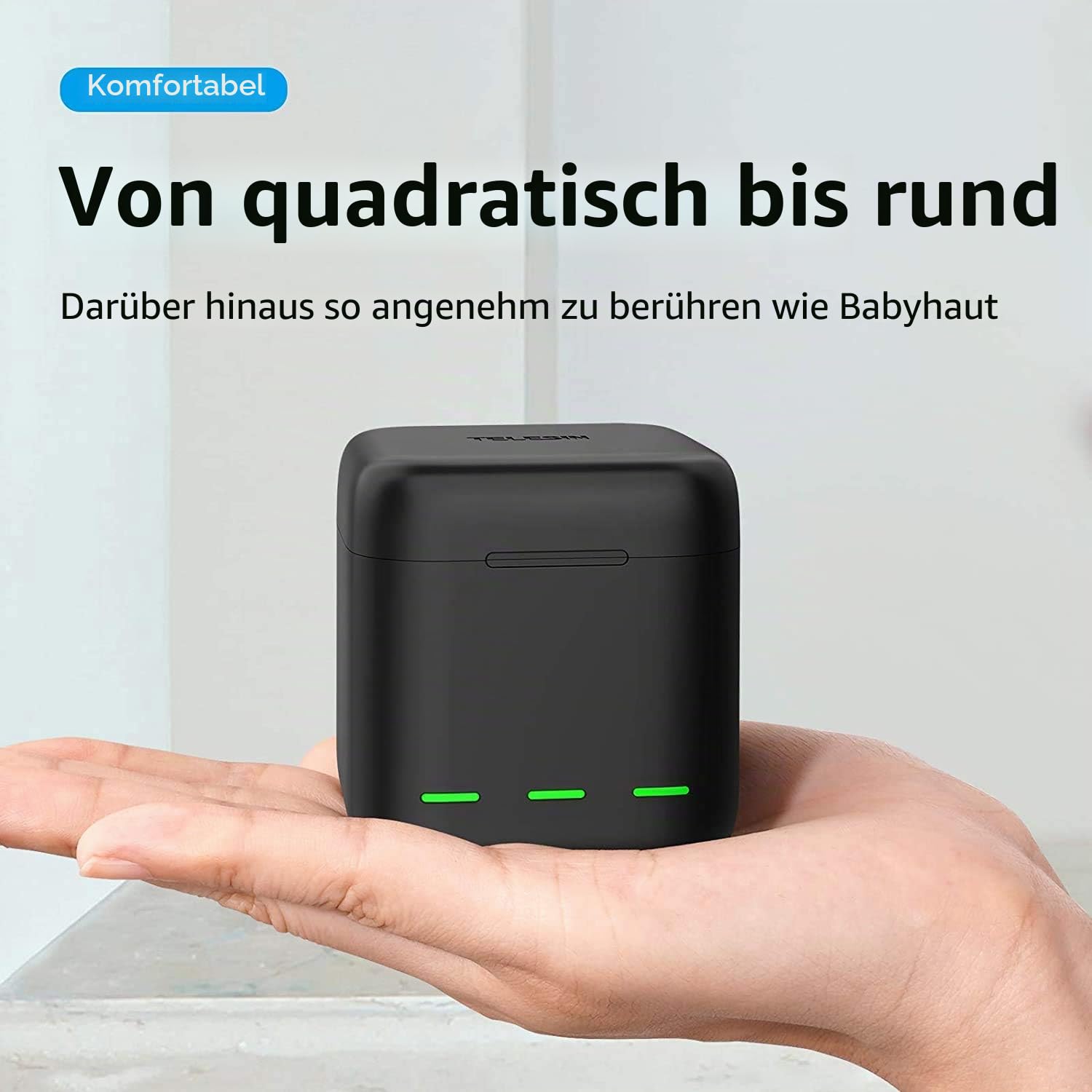 REYGEAK Hero 12 /Hero 11/10/9 Akku, Dreifach-Ladegerät und Speicherbox mit 3 Kanälen(Ladegerät + 2 × Batterie)
