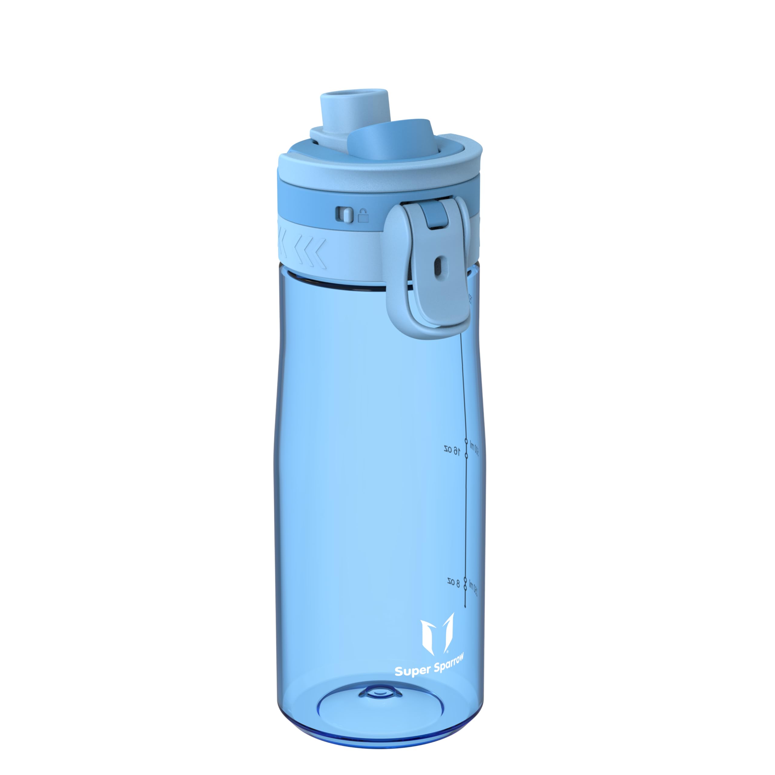 Super Sparrow Borraccia - 500ml/750ml/1L - Bottiglia Senza BPA, a Prova di Perdite - Borracce TouchGulp Flusso Rapido Con Un Clic per Scuola, Sportiva, Palestra