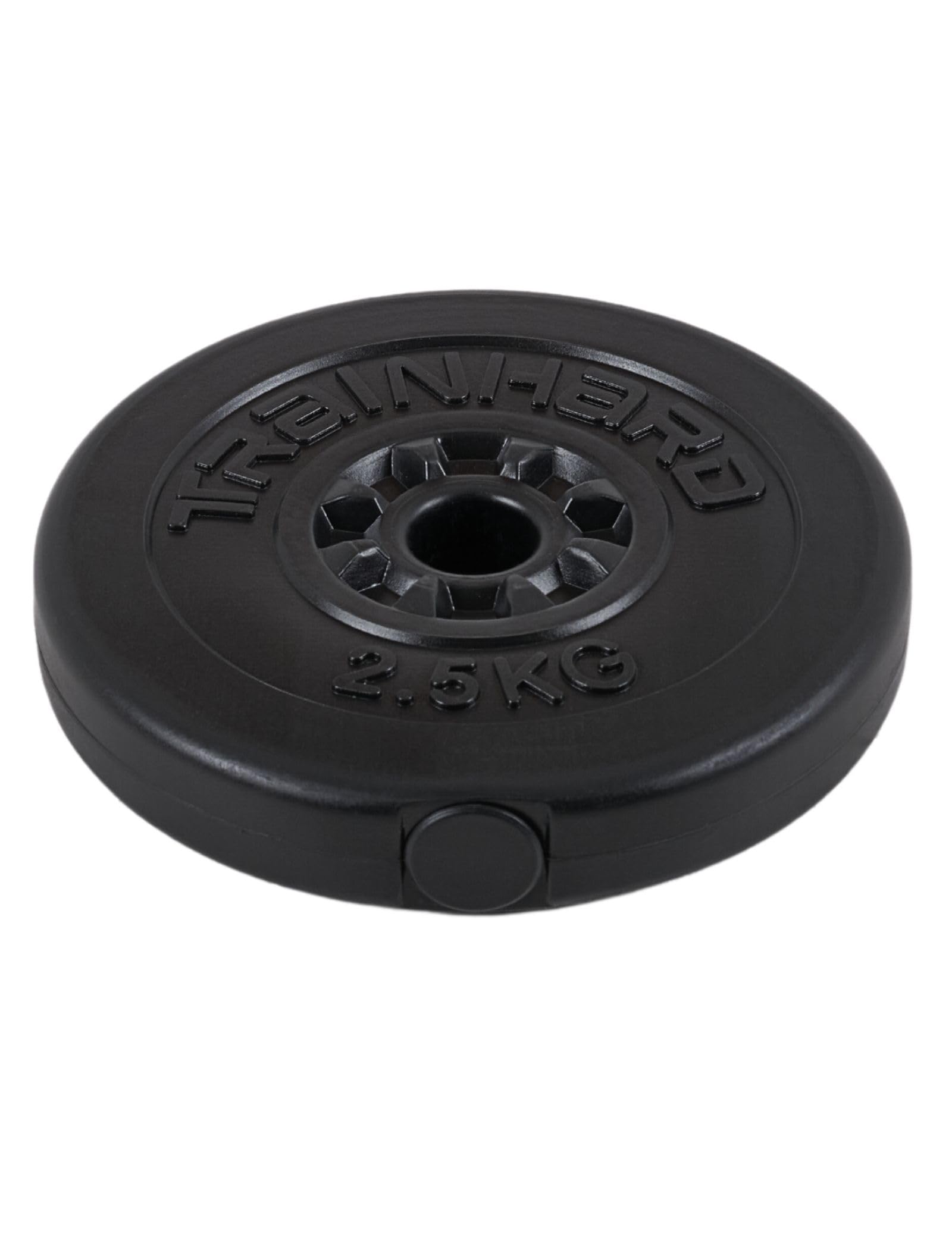 TrainHard® Hantelscheiben 2er Sets hochwertige Kunststoff Zement 30mm Bohrung Gewichte Auswahl: 2x2,5kg / 2x5kg / 2x10kg / 2x15kg
