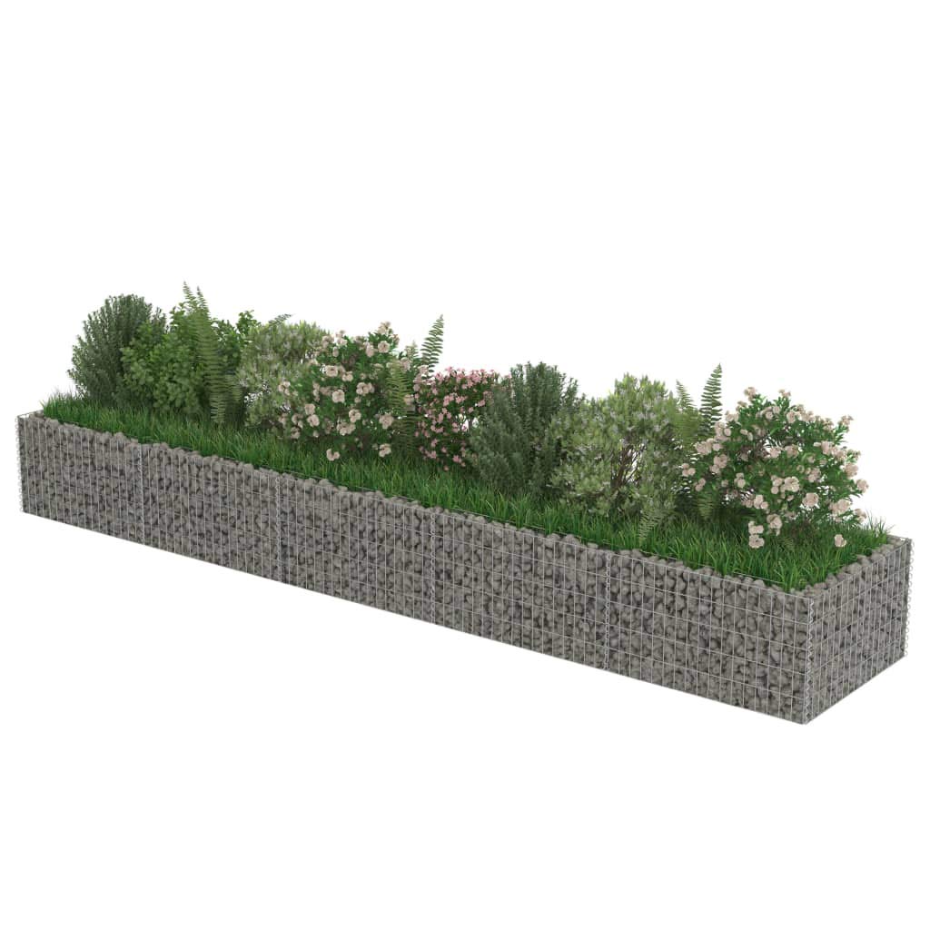 Arriate, Mesa De Cultivo, Huerto Domestico, Cultivo De Plantas Aromaticas, Arriate De Jardín, de gaviones de Acero 450x90x50 cm