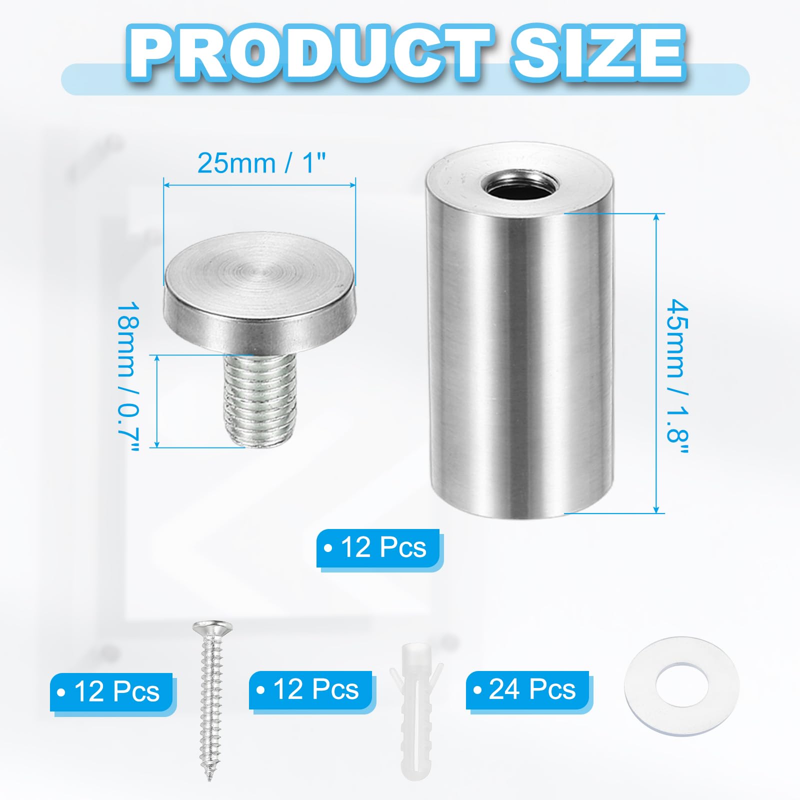 PATIKIL 25x50mm Standoff Screws - Image 2