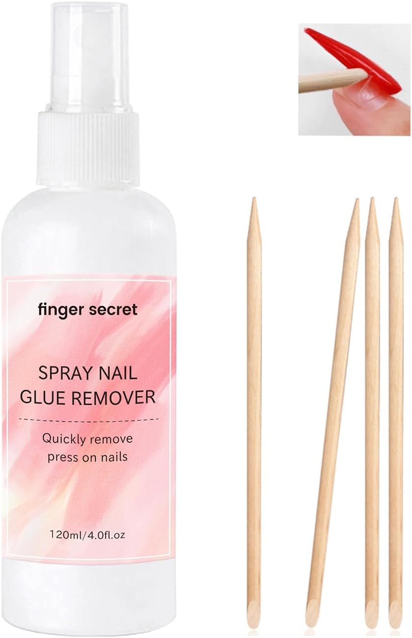 Gadcrystal Spray Nail Glue Remover 120ml 4fl.oz, Professional for Wear Press On Nails, Easily & Quickly Remove Fake Tips, Debonder
