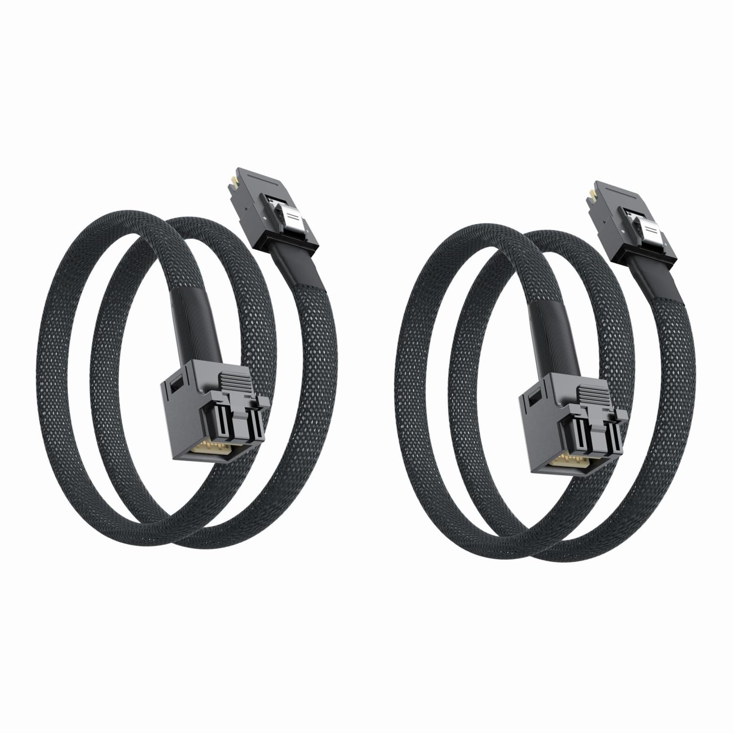 ipolex [2 Pack] Cavo Interno Mini SAS HD SFF-8643 a Mini SAS SFF-8087 0.5-Metro, Pieghevole, Flessibile