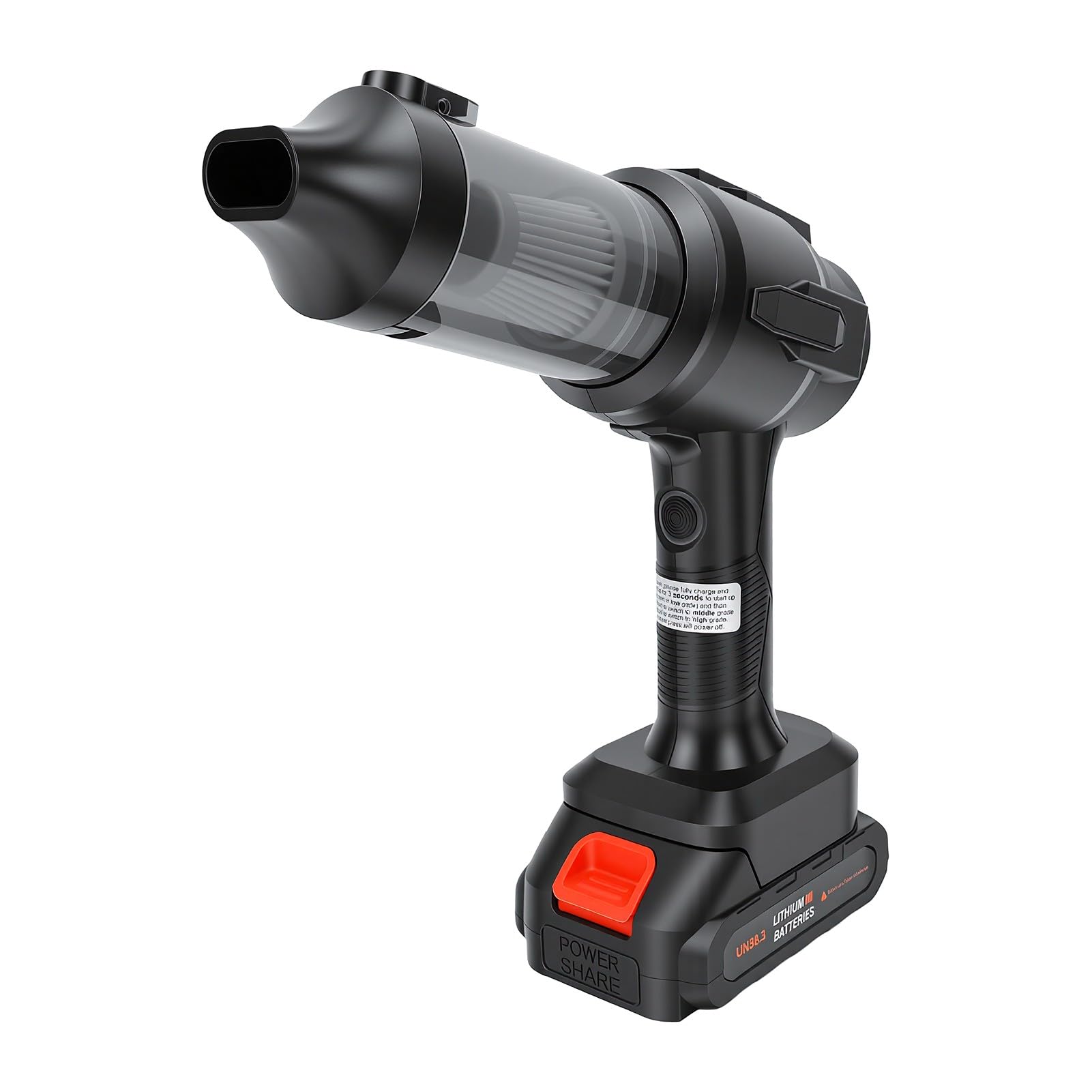 Brrnoo Auto Staubsauger 2 in 1 Akku 20KPa Saugkraft 120W Motor für