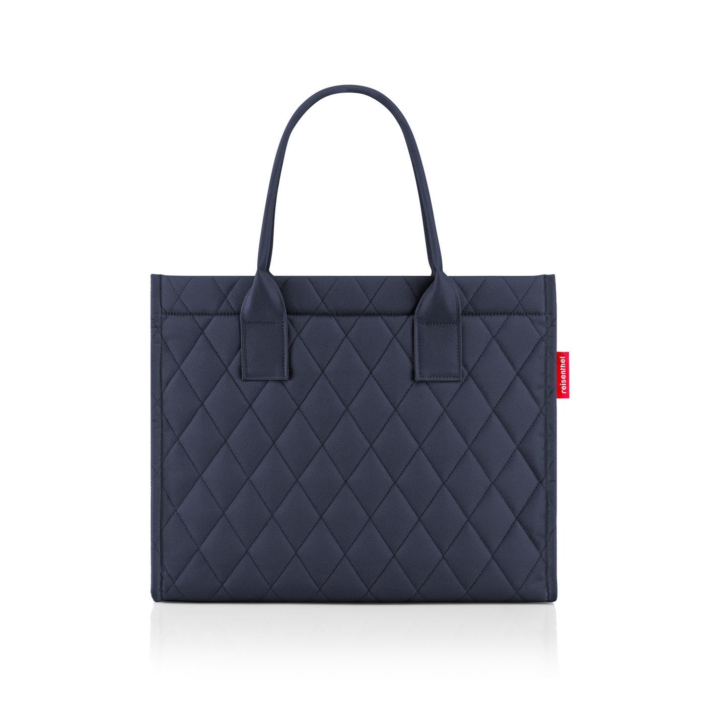 Reisenthel Daily Shopper - Modern, Straightforward Shopper For Any Occasion - Practical Handbag, Large Enough For Your Shopping And Everyday Items, Rhombus Midnight, Standard Size
