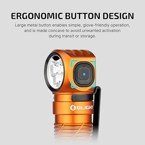 Miniatura 7 de OLIGHT Perun 3 - Linterna frontal recargable, 3000 lúmenes LED con luz roja, lámpara frontal impermeable con diadema para campamento al aire libre,