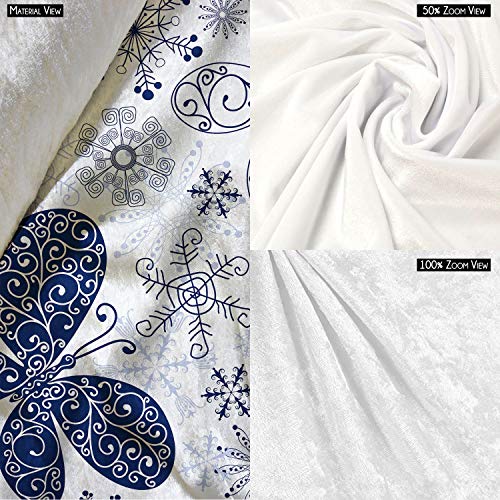 Image of ArtzFolio Snowflakes & Butterflies | Reusable Sack Bag | Bag for Gym, Storage, Vegetable & Travel