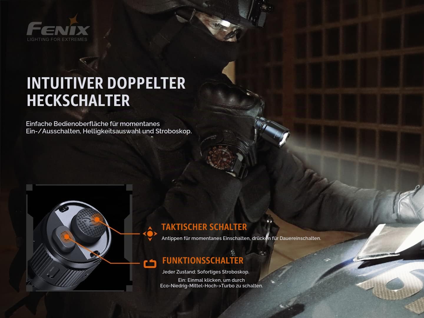 Fenix TK20R V2.0 LED Taktische Taschenlampe Set mit T5,3000 Lumen Extrem Hell,USB-C Wiederaufladbar,475M,IP68 Wasserdicht Aufladbar Lampe,Stroboskop,EDC Tragbare Outdoor Camping Survival Jagd Angeln