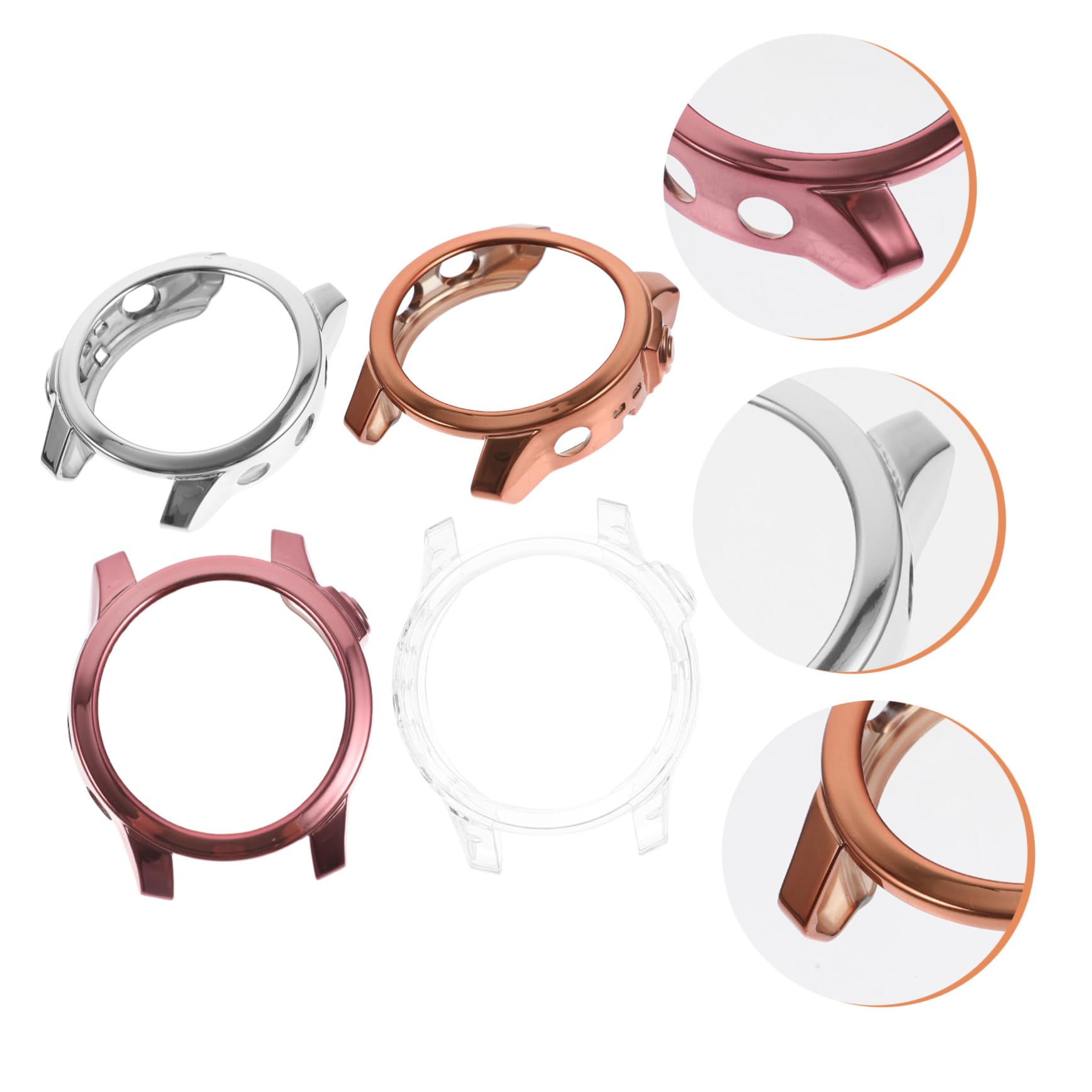 Gatuida 20 Pcs Cas Reloj Inteligente Smartwatch Protecteur D'Écran Cas 7 Protecteur Silicone Anneau Couverture Réutilisable TPU Major