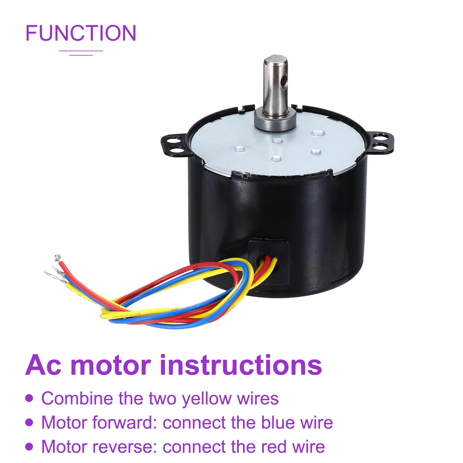 DMiotech Synchron-Getriebemotor 60KTYZ – AC 110 V Produktbild-Vorschau 3