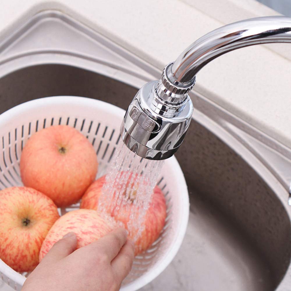 Aeratore per Rubinetto da Cucina Girevole a 360° Rubinetto per Risparmio idrico Piegato Aeratore Diffusore Ugello per Rubinetto Filtro Ugello per Doccia Connett