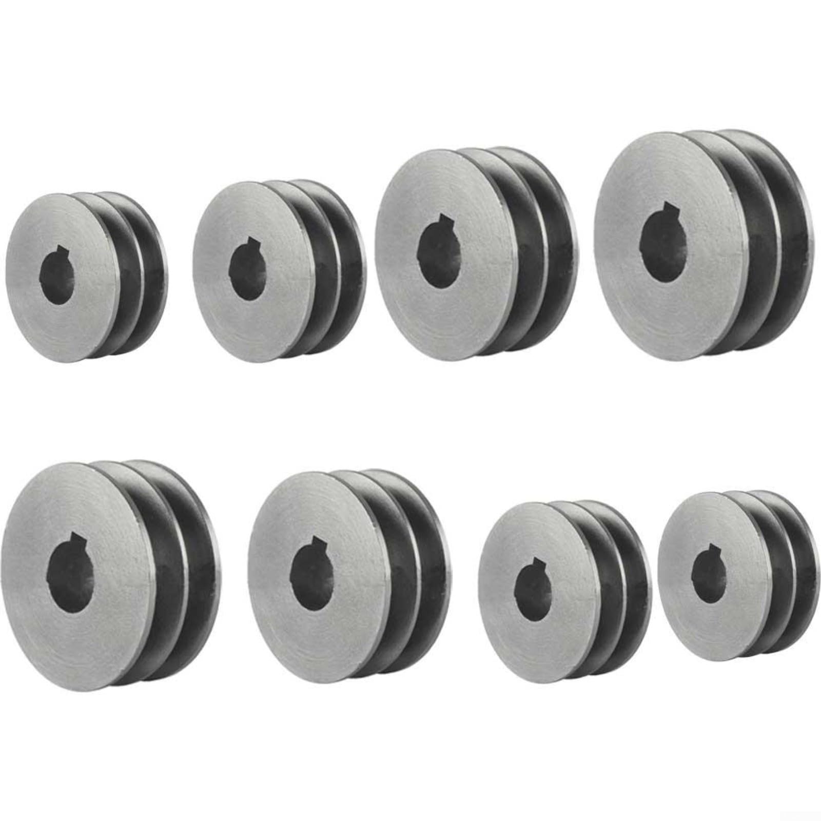 BUYISI V-Belt Pulley A Type Double Slot Pulley Motor Cast Iron Dia Power Tool Accessory Double Slot Pulley Motor Pulley 50mm 100mm 64x30x24mm - View #6