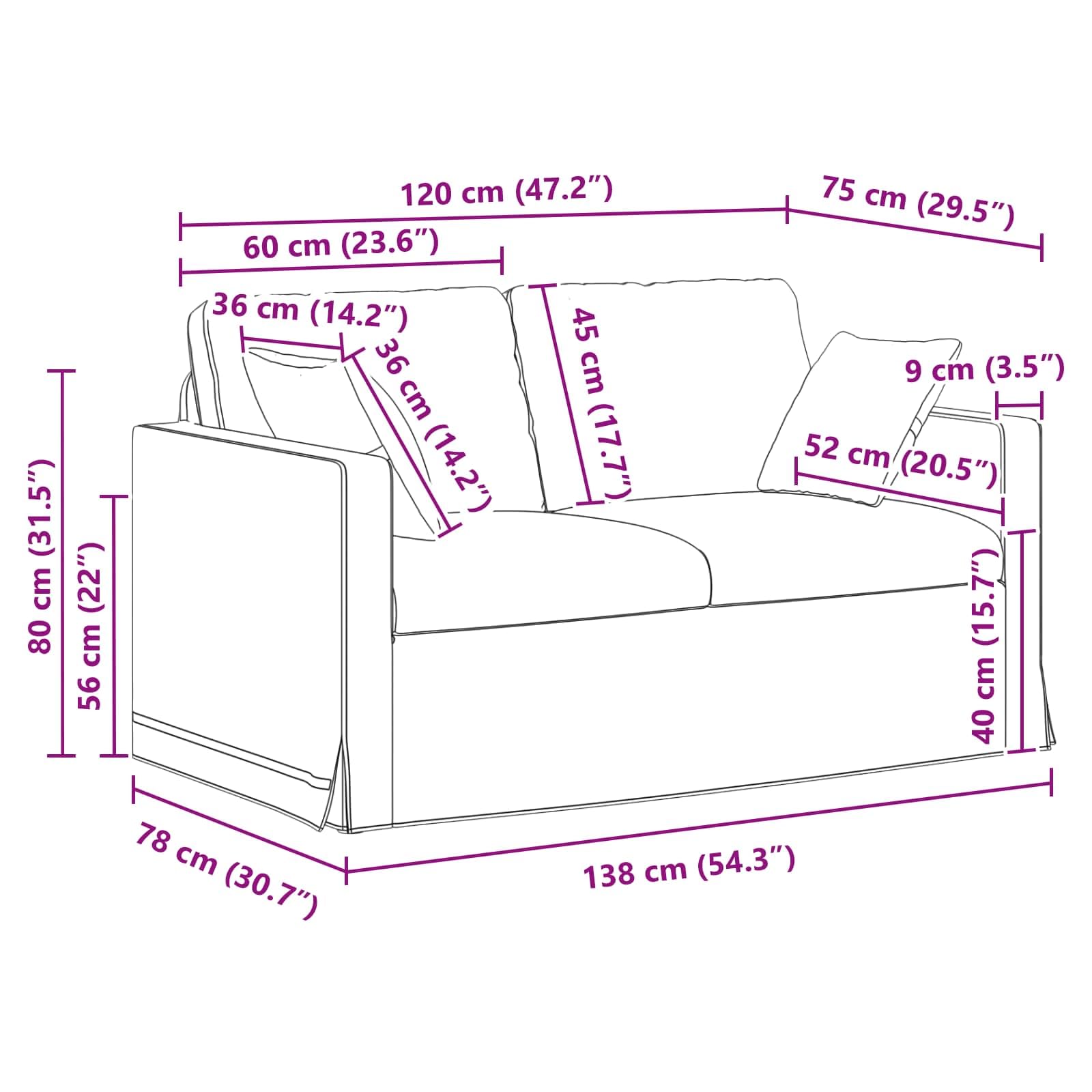 Canapé en velours rouge vin 138 x 78 x 80 cm - Meuble rembourré moderne avec design ergonomique et accoudoirs en bois pour salon, bureau, chambre d'amis, détente, lecture, assise