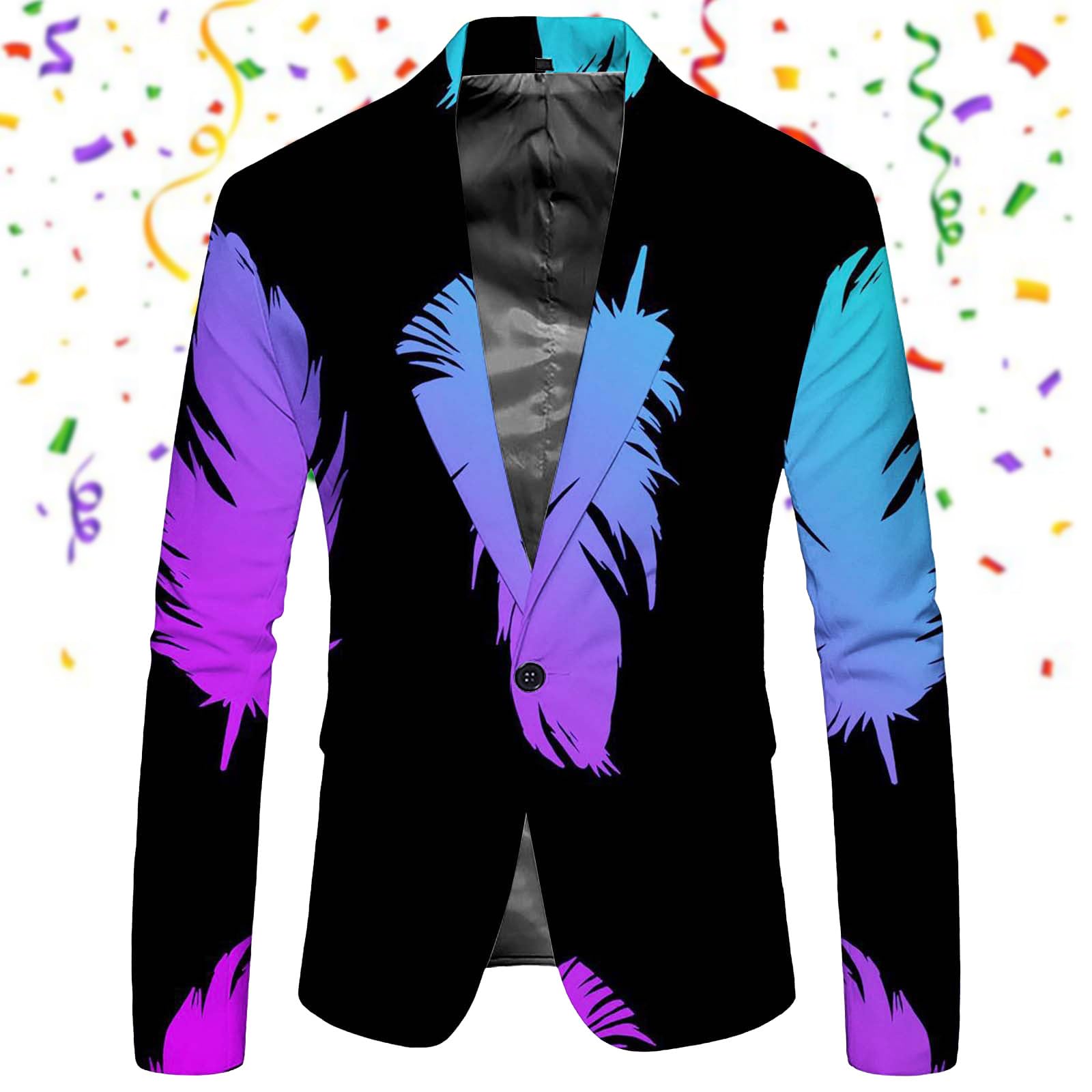 Blazer Hombre Casual, Chaqueta de Traje Masculina Elegante con Diseño de Botones Decorativos y Amplios Bolsillos para Ocasiones