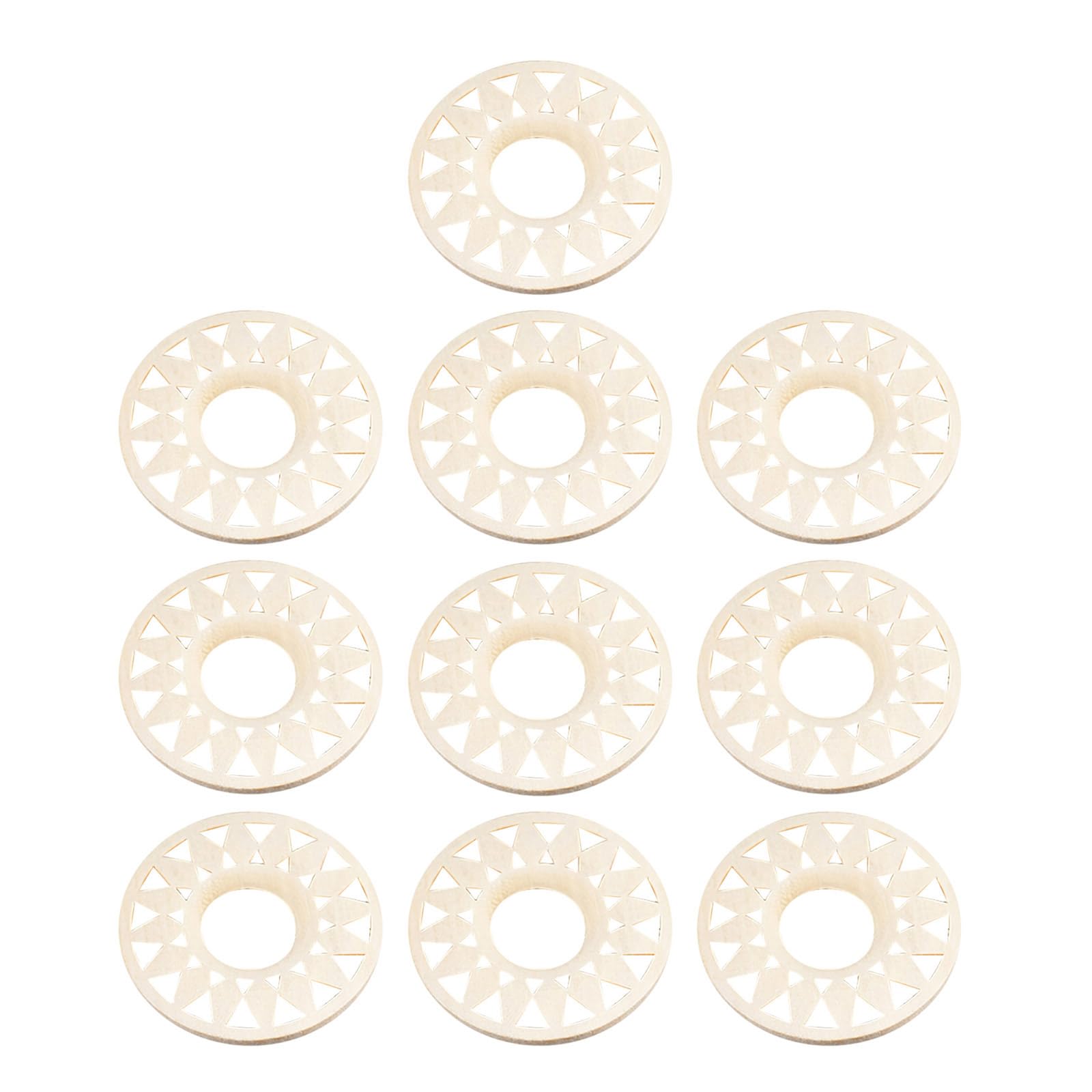 10pcs Artisanal Flower Container for Crystal Globes Natural Round Base Home Deck Wooden Crystal Stand Sturdy Round Base Handcrafted Ornament Stand Decorative Wooden Sphere Pedestal Natural Platform