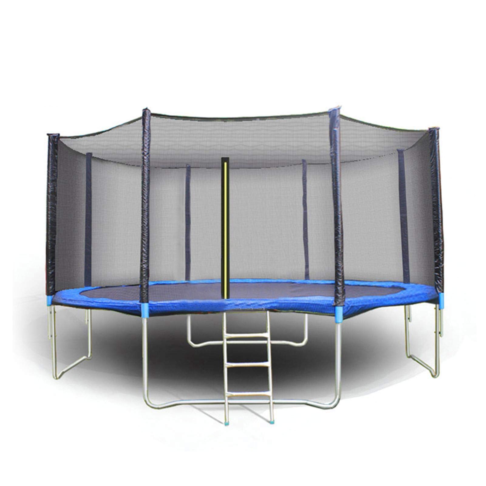 Trampolino Tappeto Jumper Elastico con Rete di Sicurezza, 8 Pali