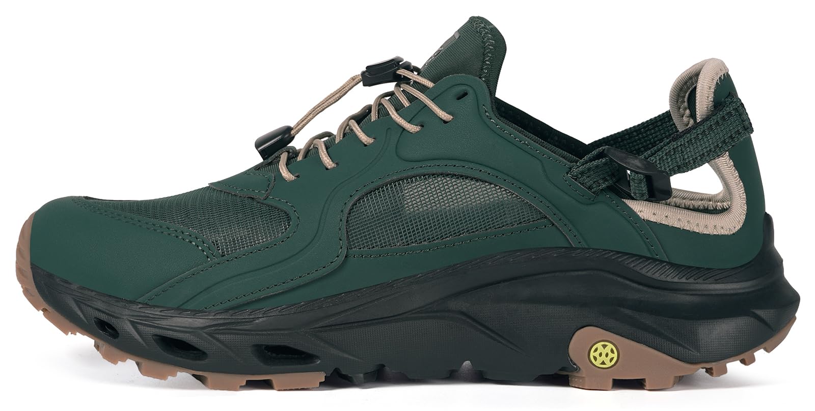 Mens Amphibious Water Shoes Hiking Sandals Outdoor Quick Drying Summer River Shoes for Beach Surf Boating Fishing Kayaking Travel Trekking Walking Climbing Sneakers,48,US Men 14 Green