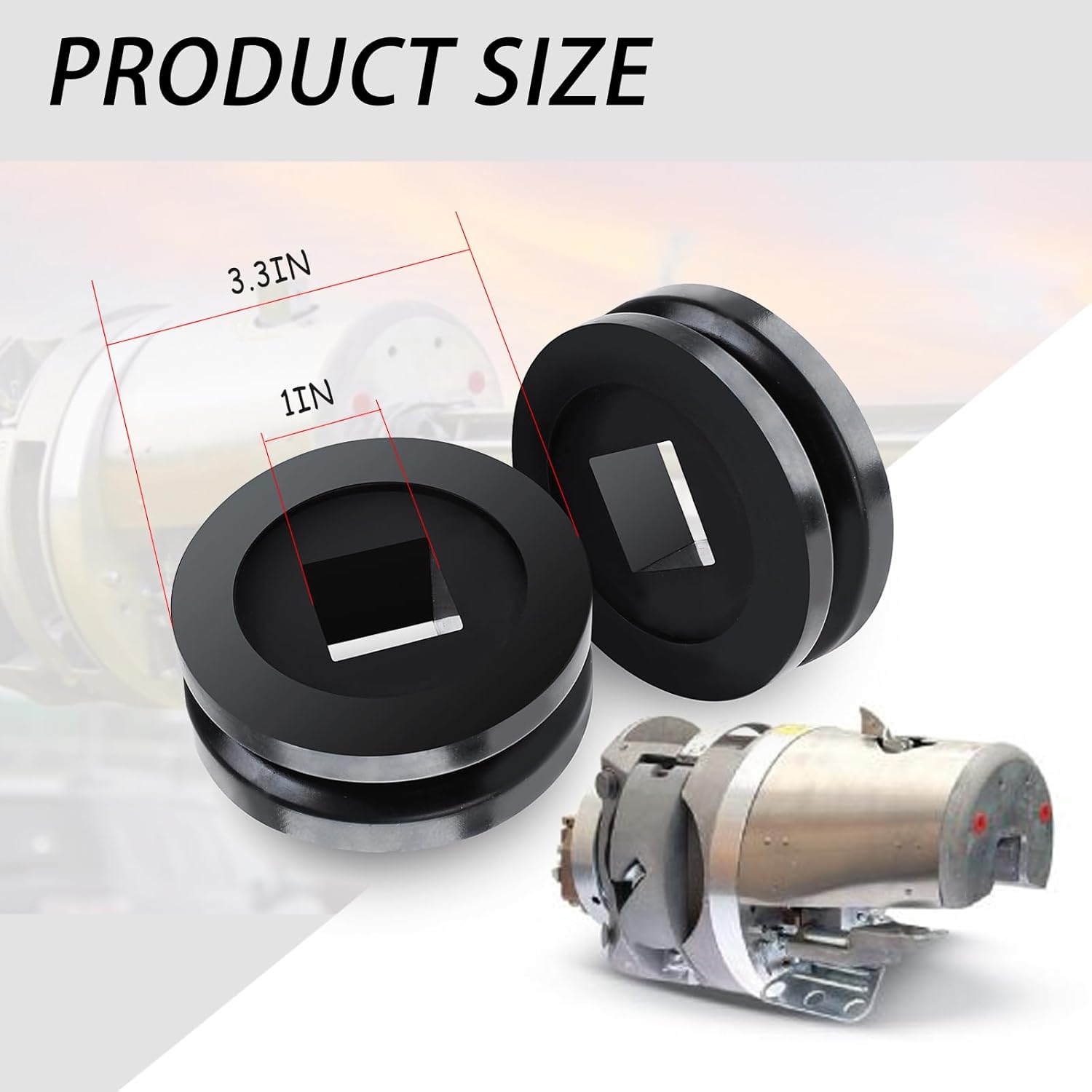 XTPTFABS 2PCS Cable Lasher Stand Drive Wheels/Cable Lasher Strand Wheels(Rubber Wheels) Compatible With Cable Lasher Machine C-C2, J-J2.No hardware included