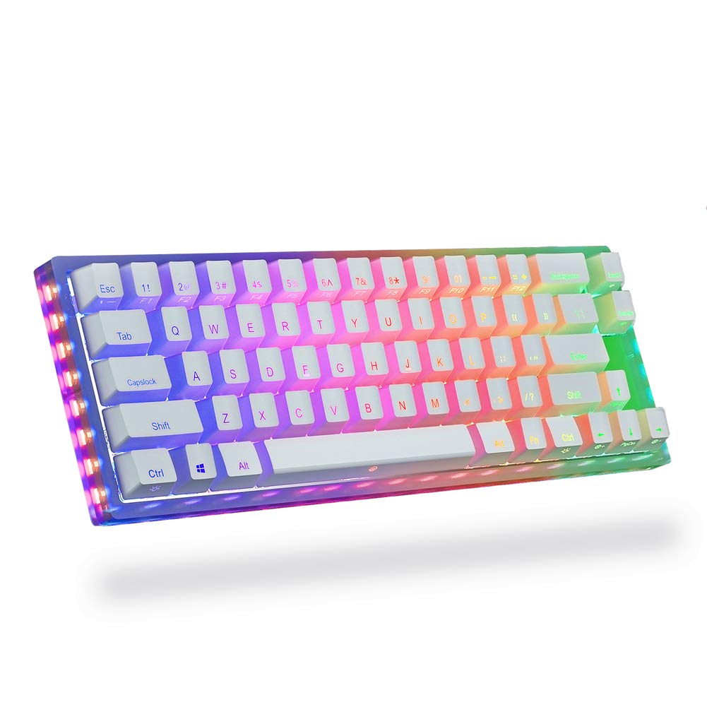Buy Womier K66 60 Mechanical Keyboard, Hot Swappable TyceC Wired RGB Backlit Gateron Switch 60