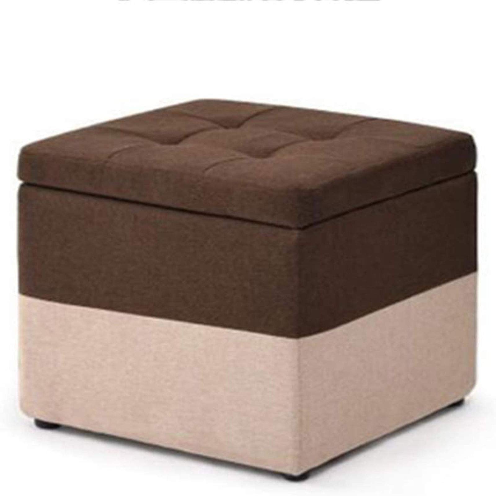 Boîte de rangement et tabouret de toilette DASHADAO avec housse amovible lavable