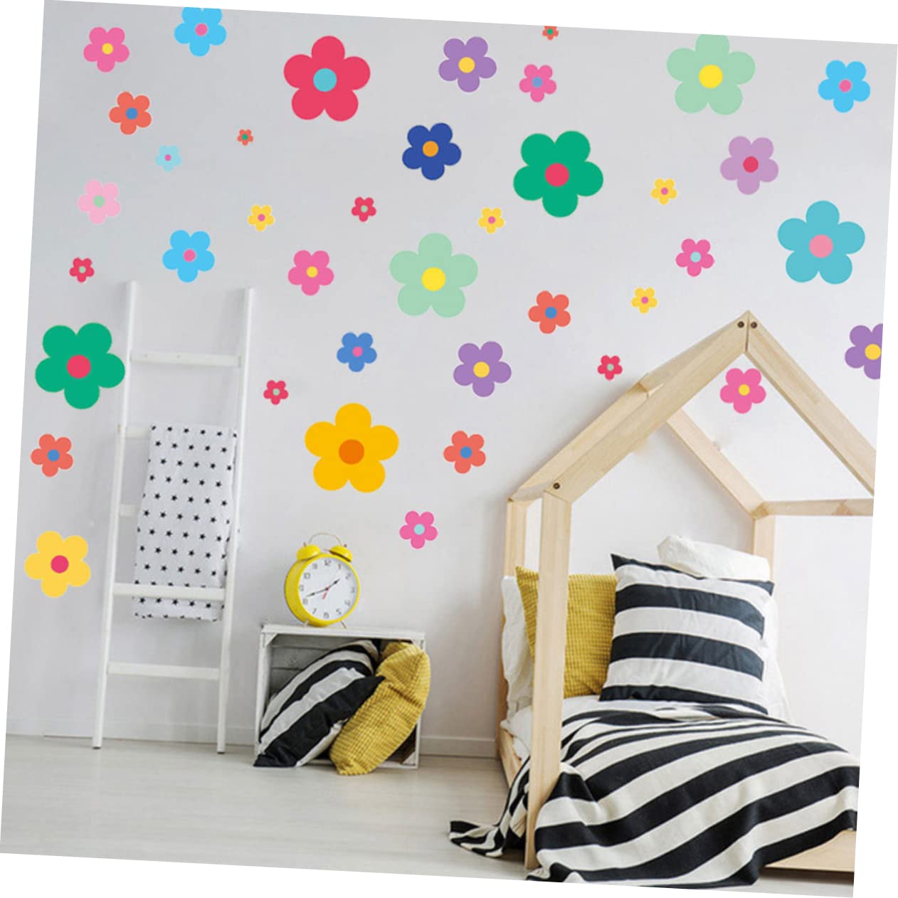 PRETYZOOM 5 Set Adesivi da parete per camerette dei sticker muro adesivi muro cameretta decorazione della cornice della parete arredamento estetico della camera pvc