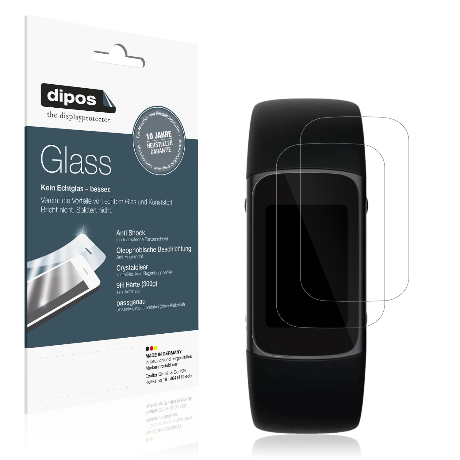 Dipos Displayschutzfolie Für Fitbit Charge 6 – 6 Stück, Kratzfest (4H), Blasenfrei, Rückstandslos Entfernbar