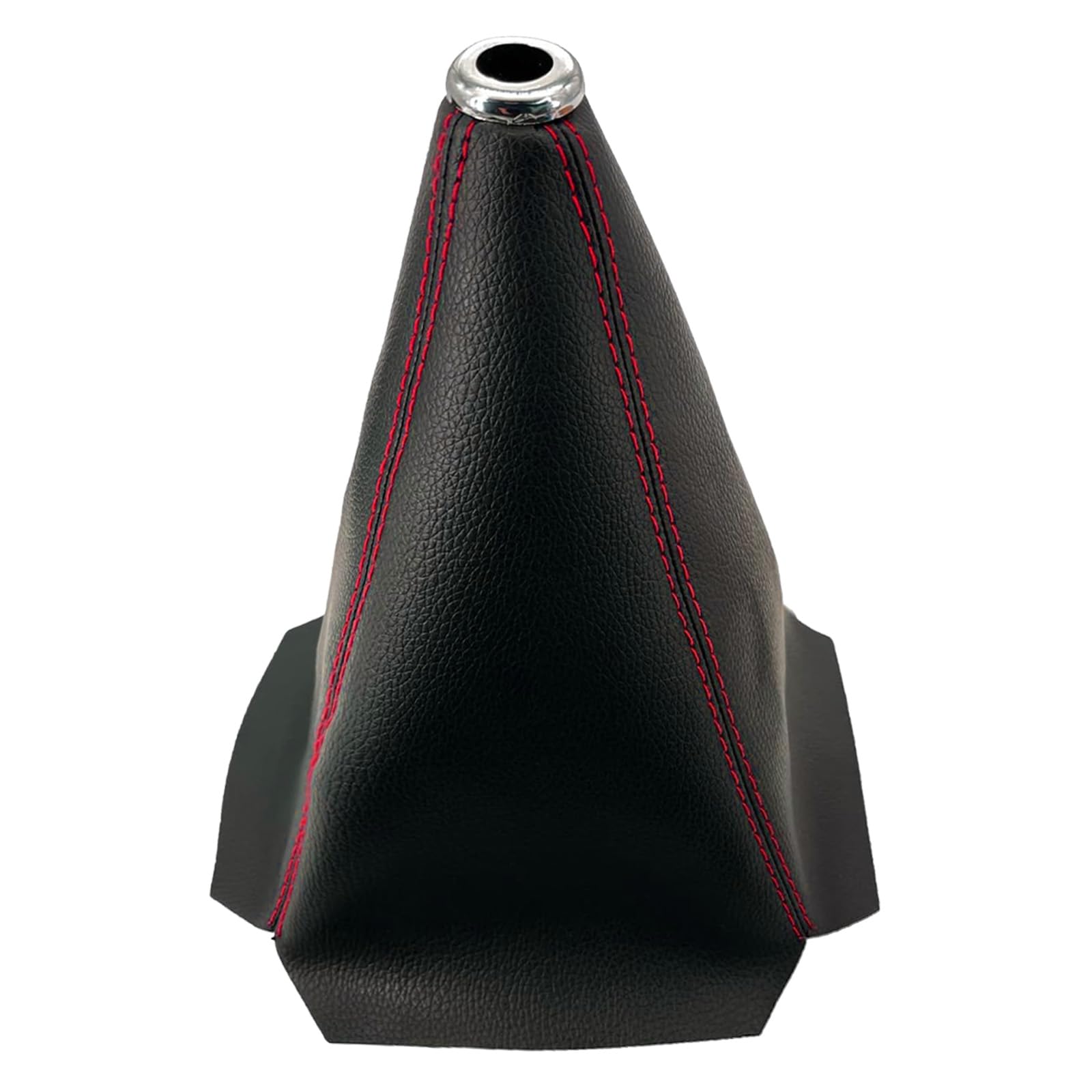 Car Shift Knob Dust Cover, Leather Manual/Automatic Gear Shift Cover, Universal Shift Knob Boot Dust Cover, Car Interior Decorative Accessories for Most Car Truck SUV(red line)