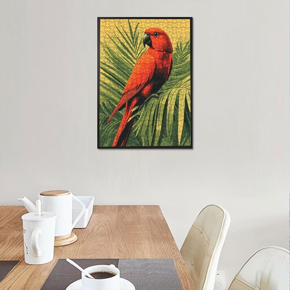 Puzzle 2000 sztuk, czerwona papuga dla dorosłych 2000, drewniane puzzle, klasyczne gry edukacyjne, niemożliwe wyzwanie, gry i zajęcia rodzinne, prezent kreatywny DX0YL1-340