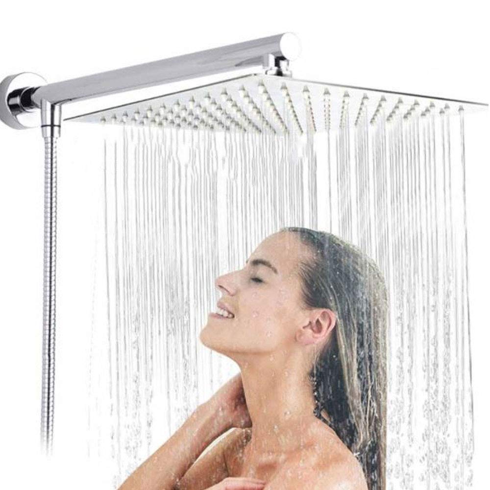 Mawson shower head stainless steel shower head water saving bathroom rain spa square shower head (8 INCH Showers, Without ARM Showers) (B0787GTK98) Amazon Price History, Amazon Price Tracker