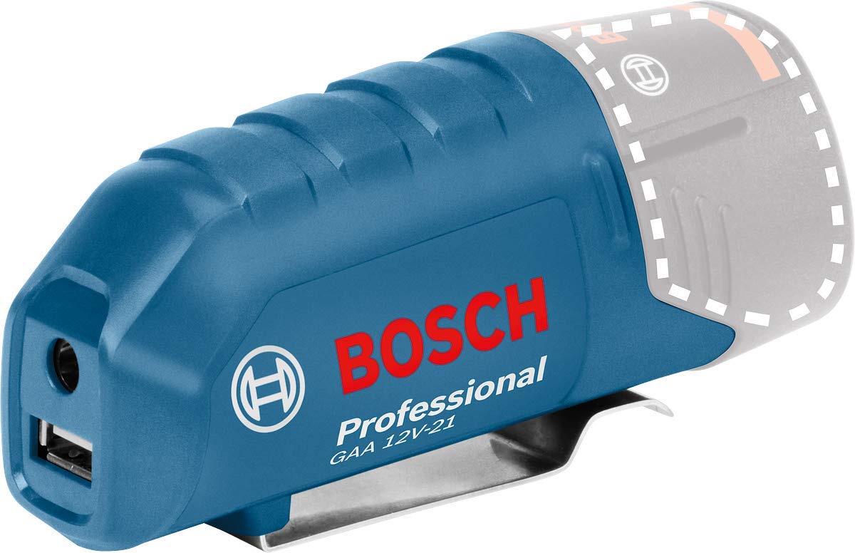 Bosch Professional12V System GAA 12V-21 Cordless USB Charging Adapter