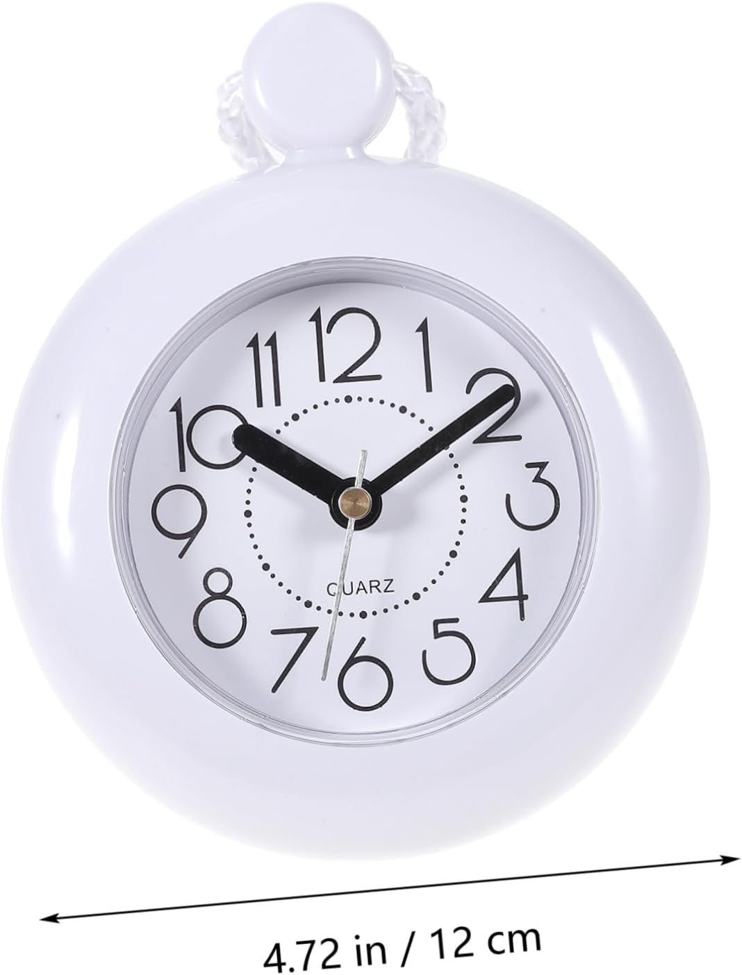 Waterproof Bathroom Wall Clock Mute Non-Ticking Wall Hanging Clock for Shower and Home Decor, Simple Design Without Battery, Suitable for Bathroom and Shower Use