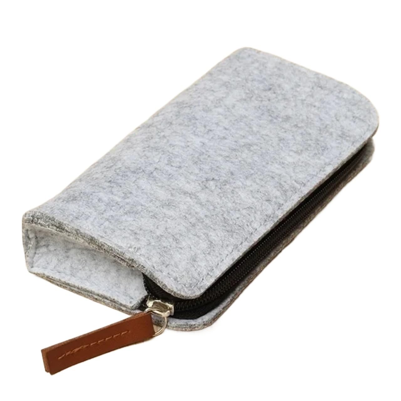 Estuche de lápices de la PC, Bolsa con Cierre Retro, Bolso portátil, papelería Escolar, Suministros de Oficina, 2 uds. para Estudiantes(Grey A)