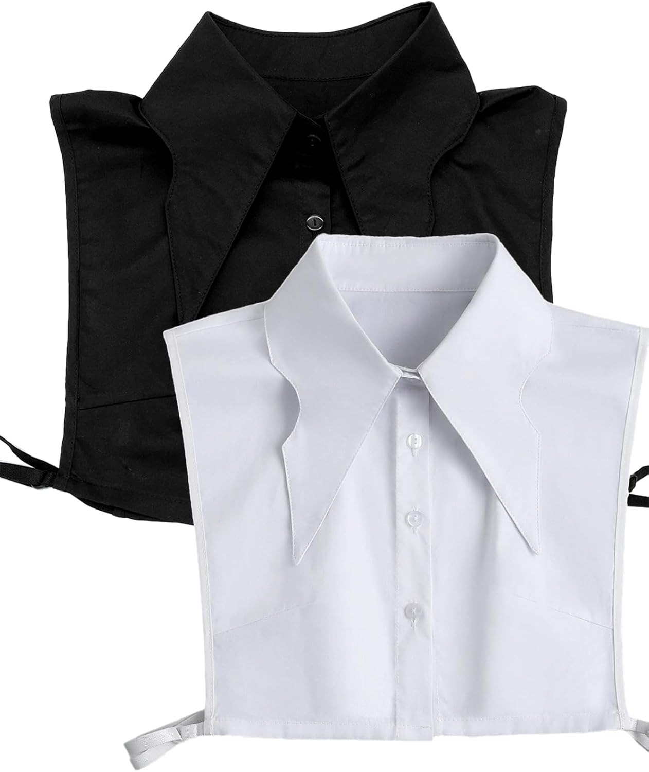 Detachable Pointed White Collar Fake Dicky Collar Cuellos Falsos para Mujer Half Shirts for Women Layering