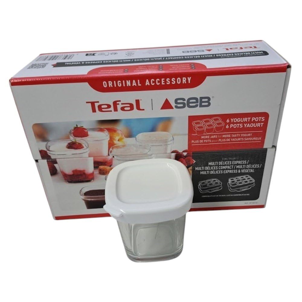 SEB Confezione da 6 vasetti per yogurt rosso