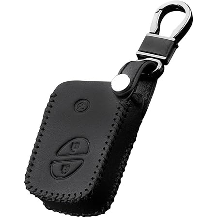 Amazon Sakan スマートキーケース レクサス Lexus 用 スマートキー インテリジェントキー レザー ブラック キーケース キーホルダー 車 バイク
