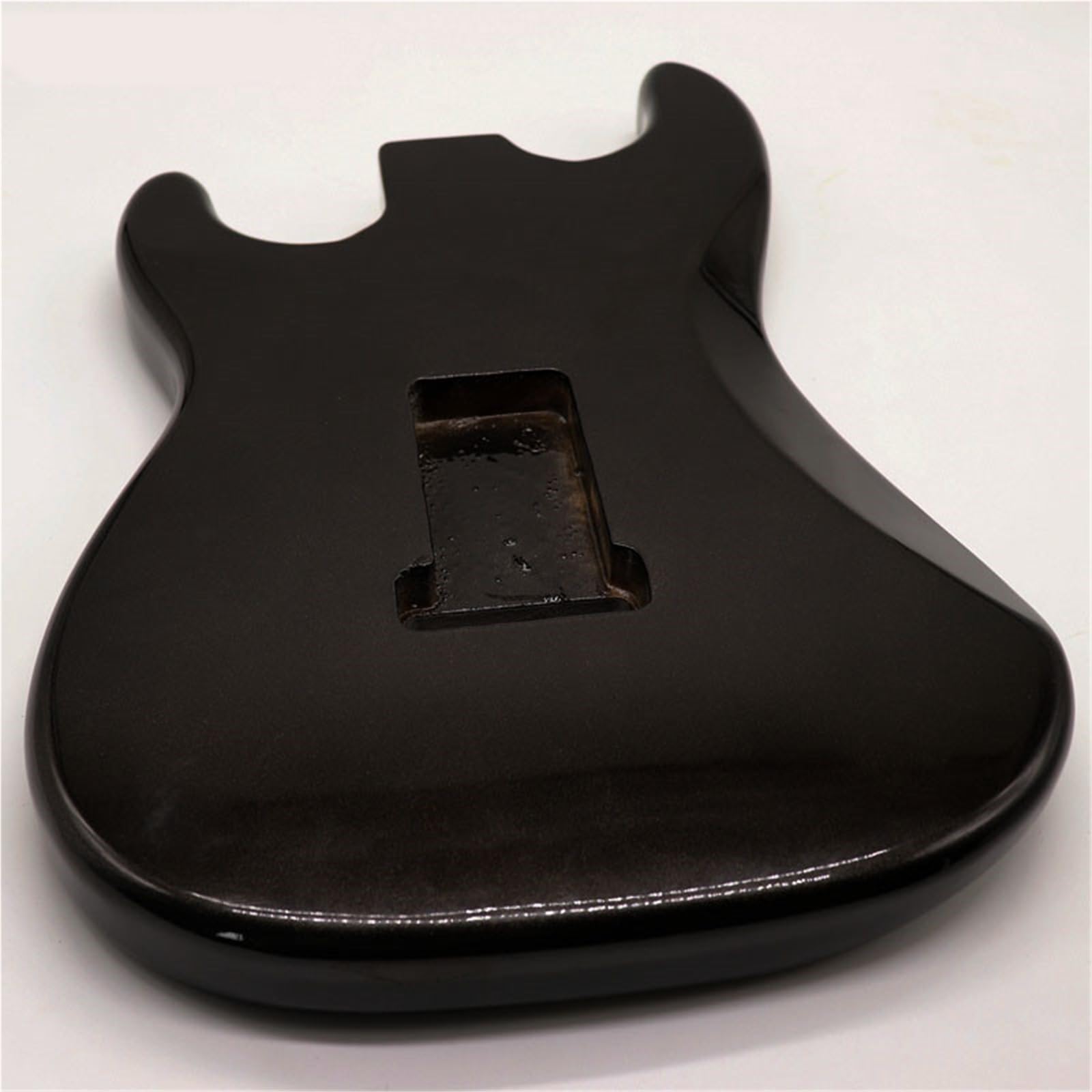 Gitara Elektryczna Z Drewna Ogu Czarna Podwójnie Blokowana Obudowa Zestaw Samodzielnego Montażu Korpusu Gitary