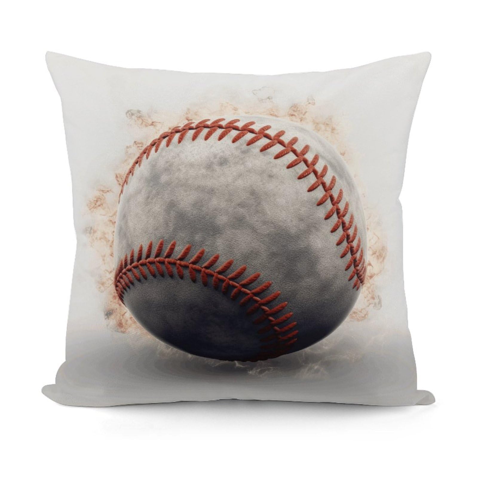 JTREHY Baseball Pillow Covers Decorative Throw Pillow Covers Soft Decor Couch Cushion Case Modern Square Pillow Cases Summer Pillow Cover for Sofa Living Room 18x18 in