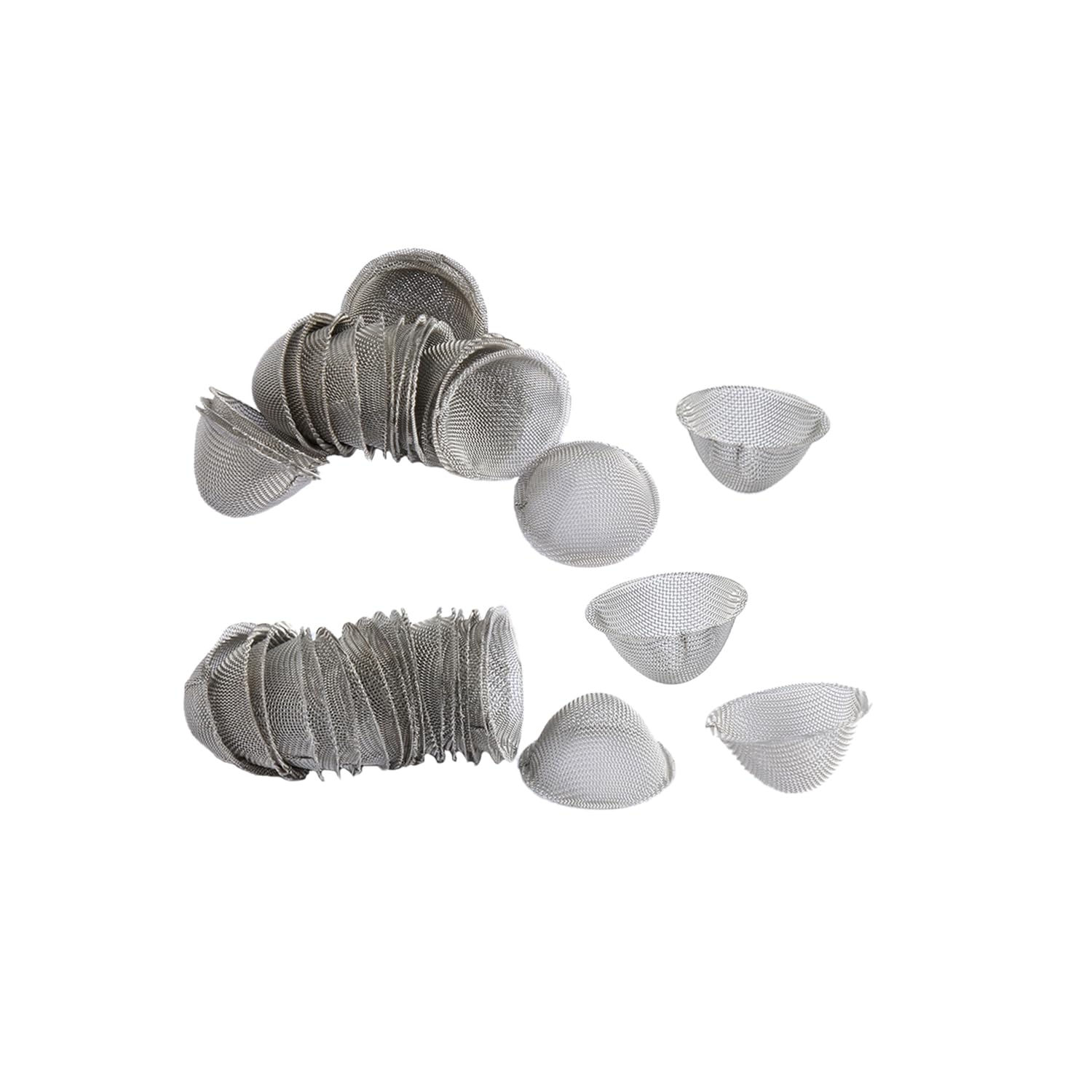 40 PCS Conical Bowl Pipe Screens Filter,Pre-Cut Stainless Steel Screen,Reusable Mental Mesh Bowl Screens Gauzes,for Smoking Pipe Tobacco Pipe Bong and Vaporizer