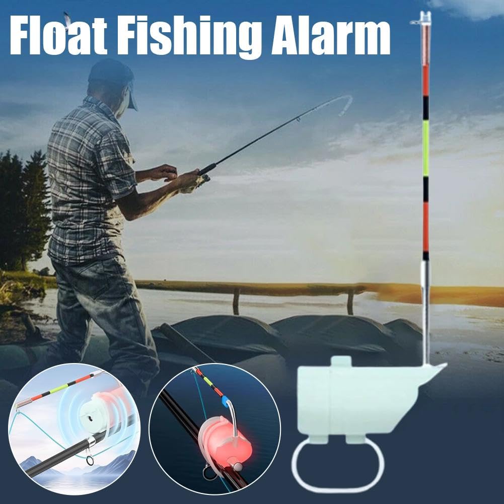 Allarme di abboccata da pesca, ad alta sensibilità, indicatore di canna da pesca notturna, allarme elettronico luminoso a LED con suono cicalino, impermeabile, portatile, allarme morso intelligente