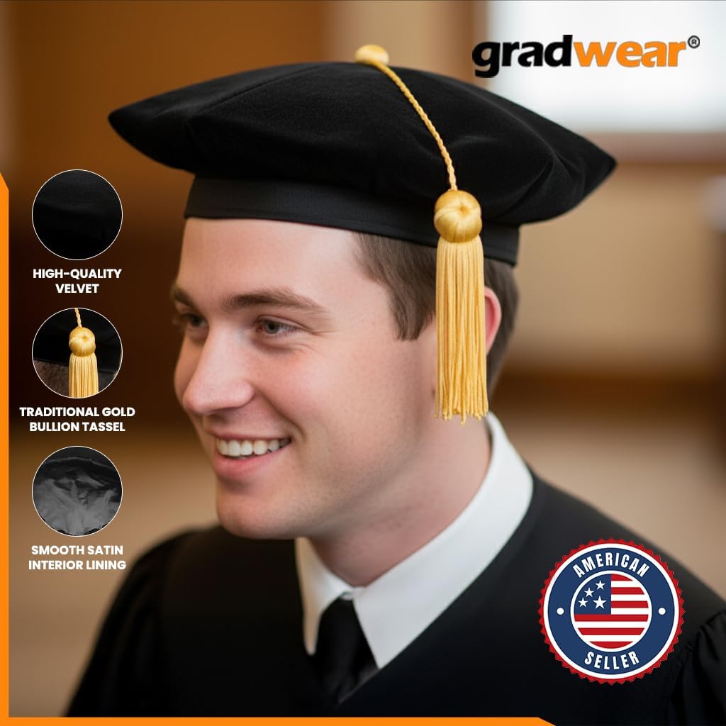 Classic Doctoral Graduation Tam & Gown - Academic Regalia