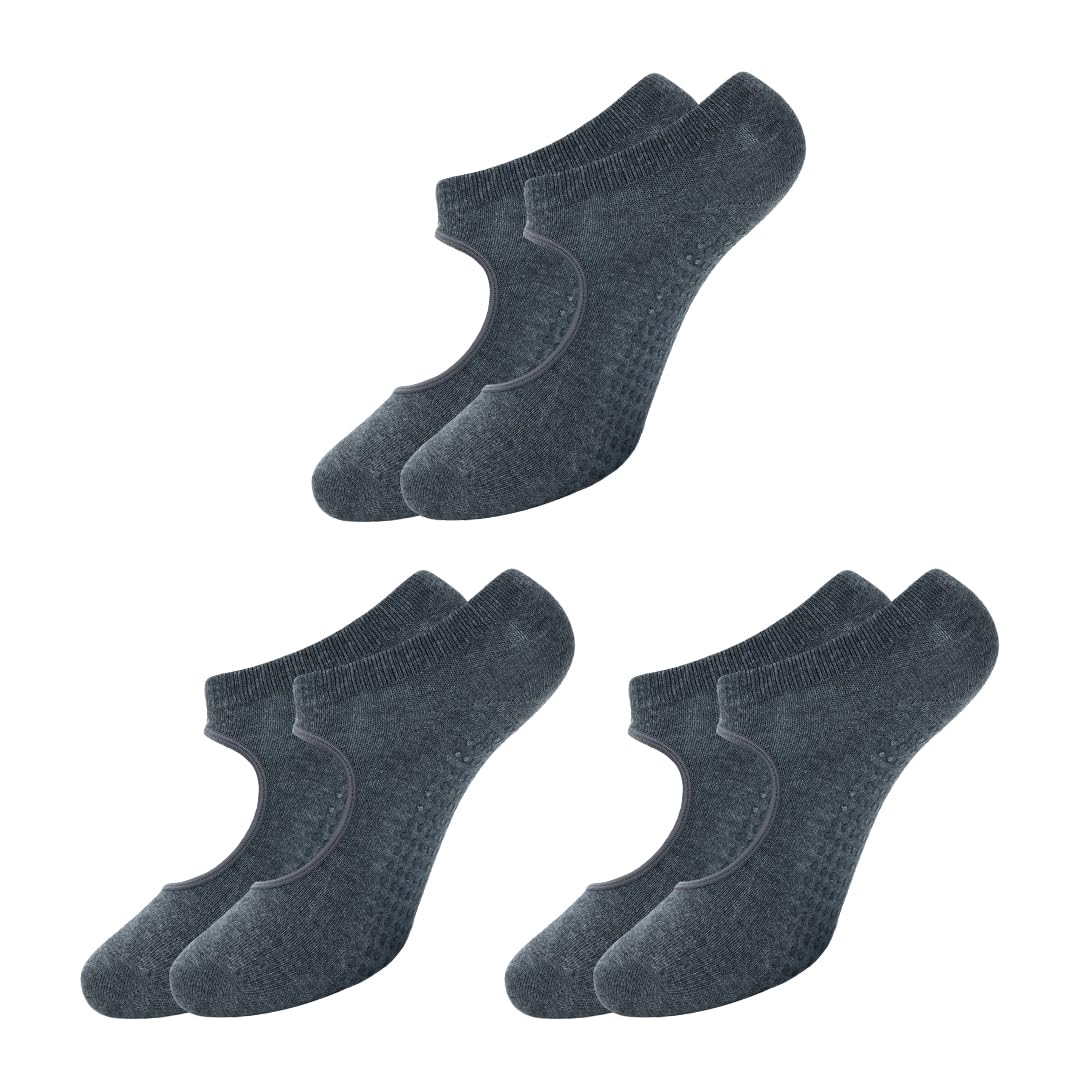 BALENZIA Pilates Grip Socks Women |Pack of 3| Yoga Accesorries Grip Hospital Walk|Ballet Dance Anti Slip Non Skid Sock