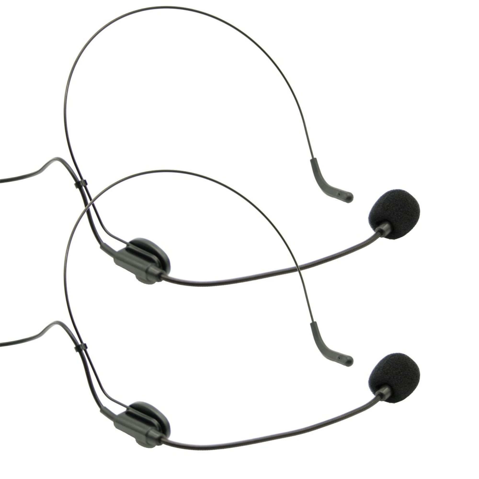 Audibax Missouri 2500 - Système de microphones sans Fil VHF Double-Cravate - Microphones sans Fil Madonna Fréquence-À - Indicateurs du Système RF/AF - Sortie XLR Connecteurs et des Auxiliaires