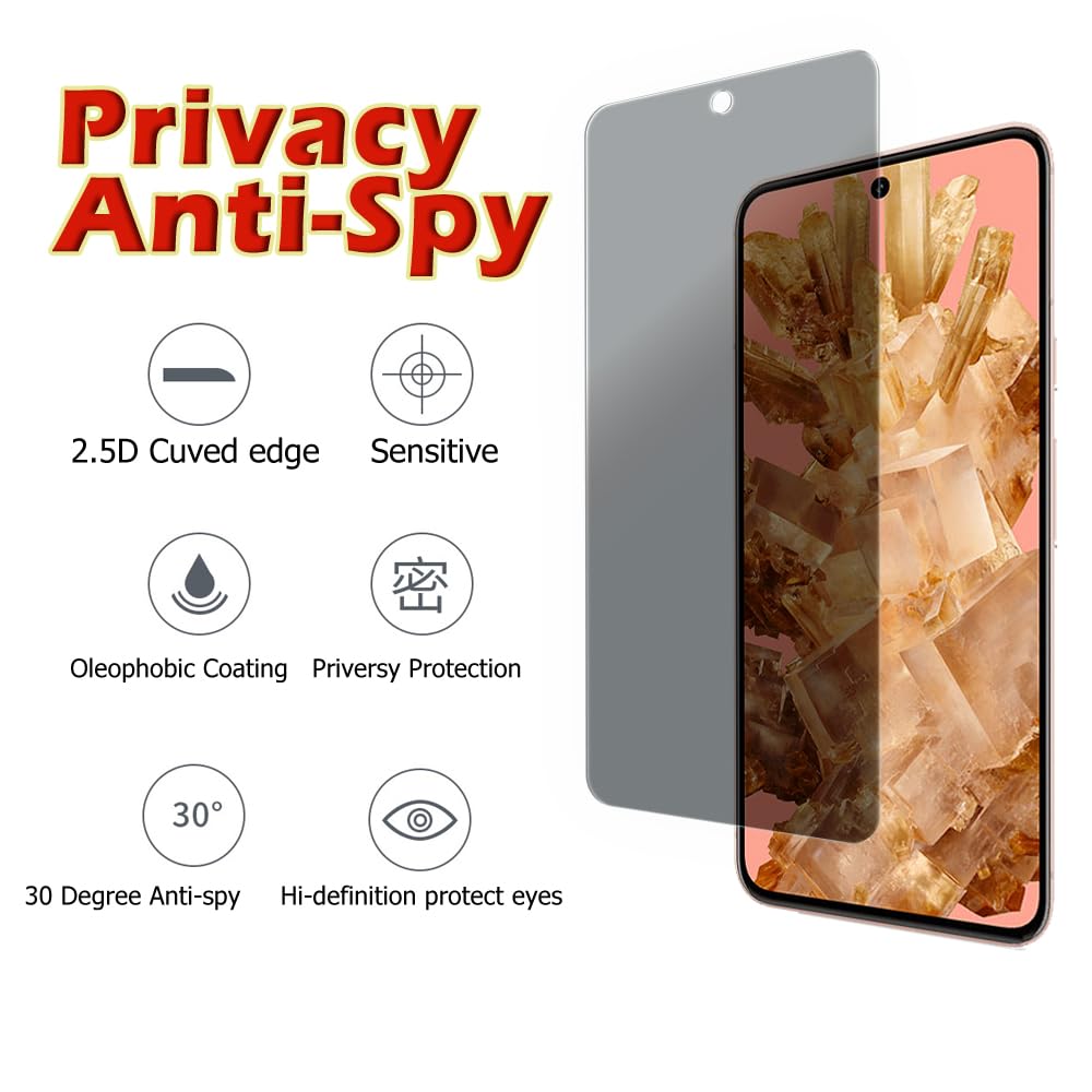 Protection écran Pixel 9 Pro Upscreen Protection Anti-Espion Pour Google Pixel 9/9 Pro Verre Trempé Surface Pro 9
