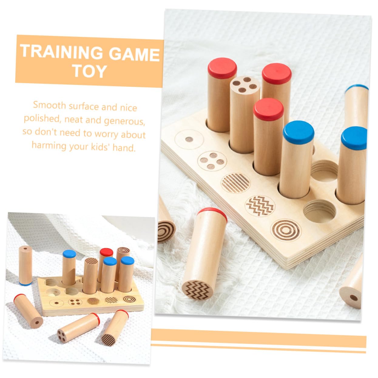 POPETPOP Juguete Interactivo Educativo de Madera para Niños, 1 Set
