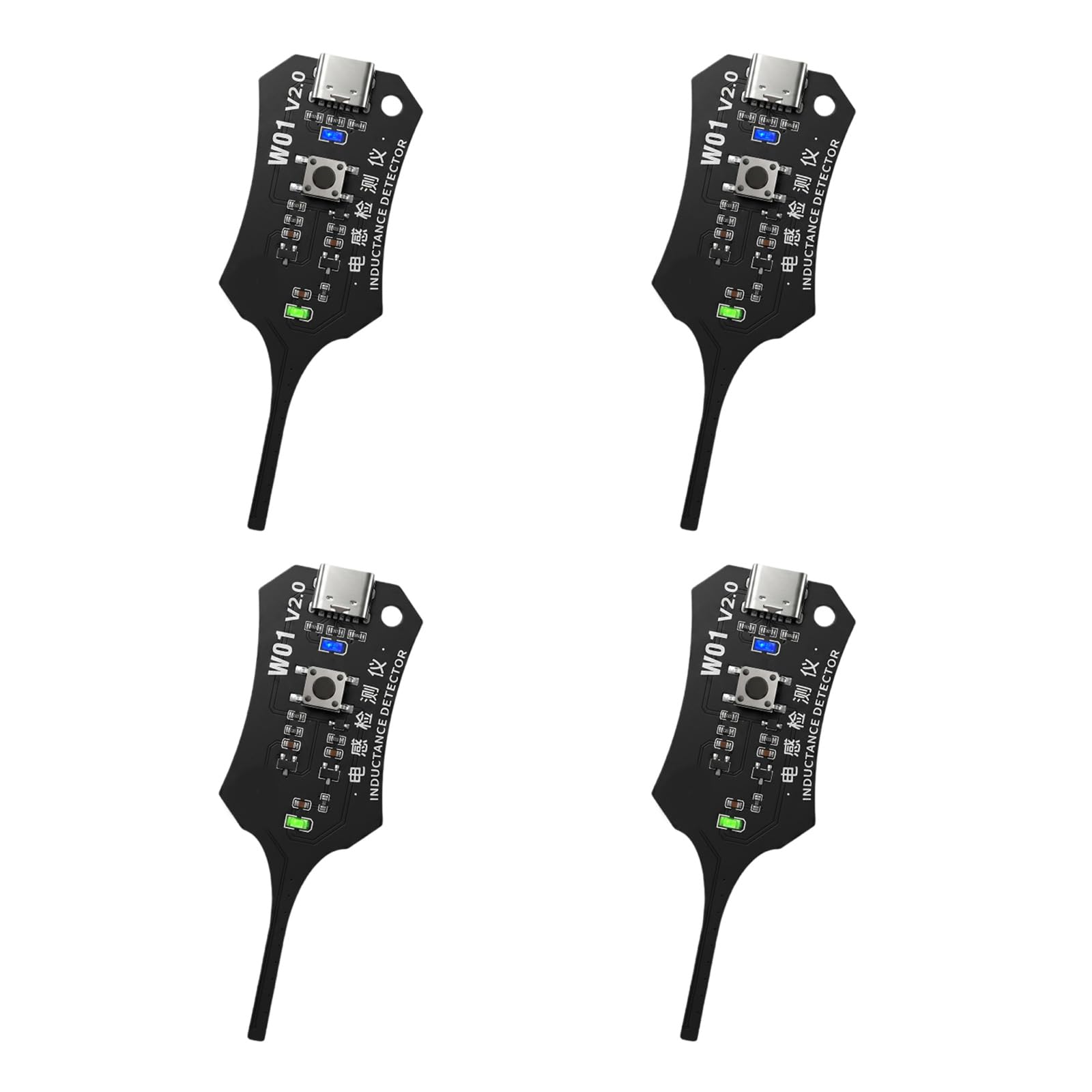 Buxuaaaa Easy Carry Inductance Tester Easy Operate Inductance Testing 4Pcs For Vehicle Repair & Maintenance Accuracy Measurements Lightweight Tester