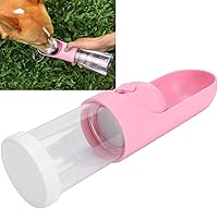 Vista 2 de Pet Collapsible Drink Bottle, Portable Water Dispenser for Dogs and Cats, Telescopic Travel Cup with Water Lock Button, Built - in Filter and