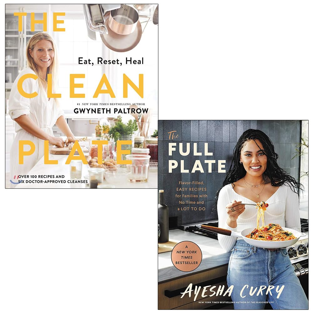 The Clean Plate By Gwyneth Paltrow & The Full Plate By Ayesha Curry 2 Books Collection Set